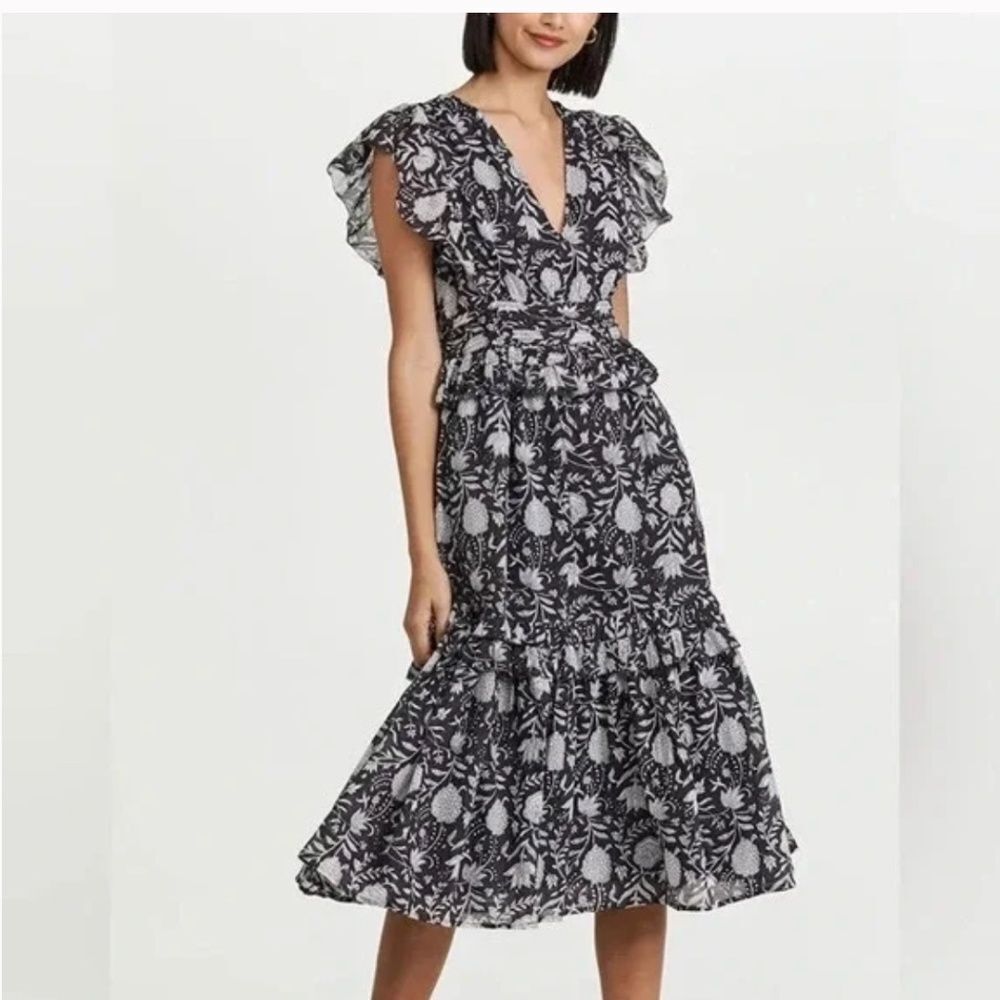 Cleobella Blue and White Midi Dress - Picture 12 of 12